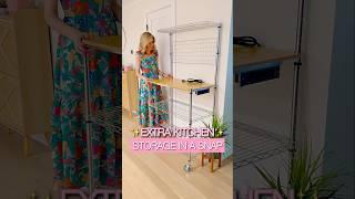 Transform Your Kitchen: Ultimate Storage Cart Solution for Small Spaces!