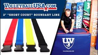 United Volleyball Supply: 2 Inch Short Court Boundary Line Features