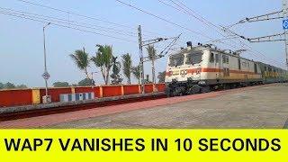 Garib Rath + WAP7 Vanishes in 10 seconds!! [Full HD]