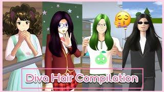 Sakura Diva Hair Compilation 🫦 Sakura School Simulator • AI Funny Hair #trending #funny #viral