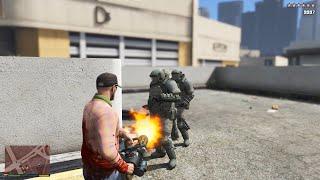 GTA V [R.D.E. 4.0.4 Expanded & Enhanced] - FIB Building Rampage + 10 Star Escape