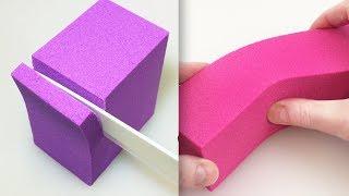 Very Satisfying Video Compilation 63 Kinetic Sand Cutting ASMR