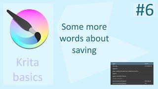 Krita tutorial: A bit more about saving