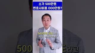 변호사  민사소송 - 소가 500만원인데 변호사 비용만 얼마라구요?? 감정에 휩쓸리지 말고 합리적으로 실익을 꼭 챙기세요.