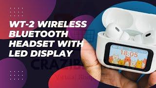 WT-2 Wireless Bluetooth Headset With Led Display || review in Bangla