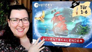 UNBOXING Ravensburger Adventskalender KIDS || Der Piratenschatz || Tag 1 bis 6 - richtig schön bunt