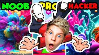 Can We Go NOOB to PRO to HACKER in COLOR BURST 3D!? Prezley