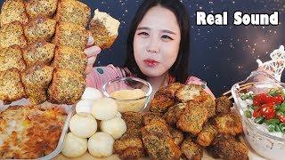 굽네 고추바사삭 볼케이노 치즈치밥 찹쌀 치즈볼 달콤 크림볼 치트킹 Mukbang eating show