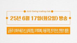 25년 6월 17일(화) / 급등주 오마카세 (조선, 남북경협, 지역화폐, 자율주행, 전기전선, 컨텐츠 웹툰)