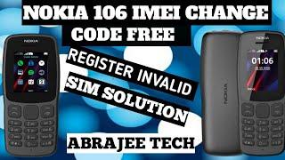 Nokia 106 ta1114 imei Change Code Free register invalid sim solution repair imei #imeichange