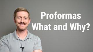 What is a proforma and why does it matter for architects, engineers, and consultants?