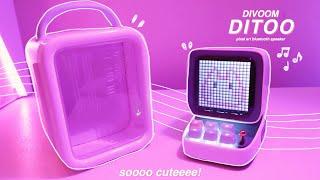 Most Aesthetic Desk Accessory!  Divoom Ditoo Pixel Art Bluetooth Speaker | Unboxing & Review!