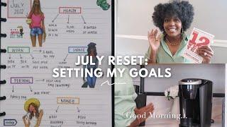 Setting My Monthly Goals #julyreset #organizedlife