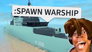 ROBLOX Military Tycoon Funny Moments (WARSHIP)