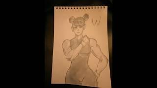 (SF6) Chun Li #drawing #art #timelapse #sketch #streetfighter