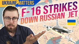 HISTORIC Moment! Ukraine’s F-16 Shoots Down Russian Jet!