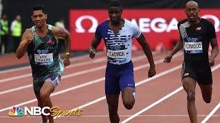 Van Niekerk, Americans battle to the tape in thrilling London 400m | NBC Sports