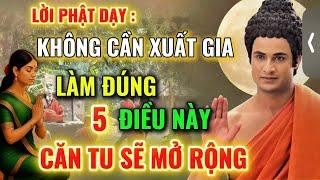 Lời Phật Dạy : Không Cần Xuất Gia , Chỉ Cần Làm Đúng 5 Điều Này - Căn Tu Tự Mở , Công Đức Vô Lượng !