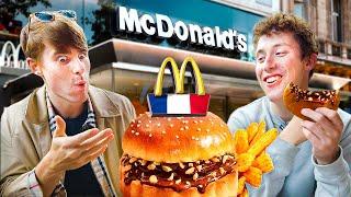 McDonalds in Paris has a Chocolate Burger!? Trying "McChocoNuts" 