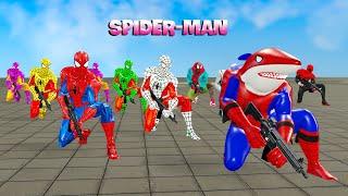 MARVEL VS DC Spiderman Game 5 GTA Team Spiderman Mission Stop Joker & Hulk's Crazy Motorcycle Race