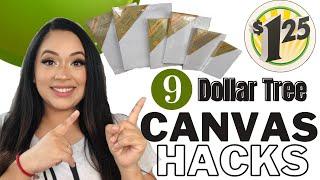 9 New Dollar Tree Canvas Hacks |  Home Decorating Ideas