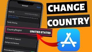 How to Change Country Region In App Store|United States|How to Change Country on App Store|Iphone