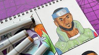 Drawing Lebron In 5 INSANE Art Styles! 