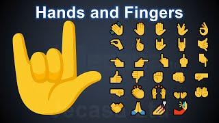 Emoji Meanings Part 3 - Hands and Fingers | Signs | English Vocabulary