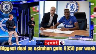 Osimhen signed and trained with chelsea first team. A new era begins at chelsea..