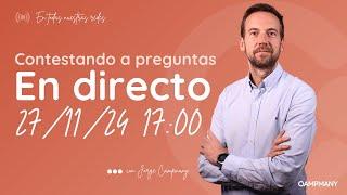  EN DIRECTO ¡Resuelve dudas laborales y de Seguridad Social con Jorge! 27/11/24 a las 17:00