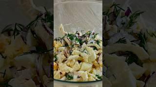 Салат из кальмара на Новый год красочный и белковый #мультикухня #вкуснаяеда #ппрецепты #пп #кальмар