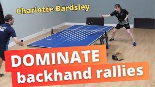 SPIN + PUNCH! How to dominate backhand to backhand rallies