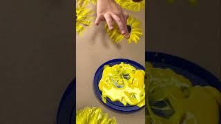 Collaborative art for kids. Art ideas. Autumn crafts for kids. Sunflower activities.