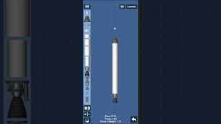 how to craft a one stage rocket in sfs #sfs #spaceflightsimulator #moonmission #shorts
