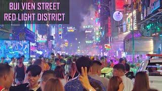 Saigon Nightlife at Bui Vien Street 4K