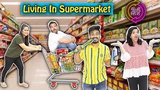 Living In Supermarket For 24 Hours Challenge | Hungry Birds