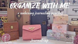 ASMR Organize With Me ft @journal-up  Journaling Pouches & Binders