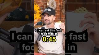 Eat An ENITRE Burger in 45 Seconds! 