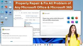 How to Properly Repair & Fix All Problem of Any Microsoft Office & Microsoft 365