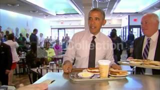 IL:OBAMA AT BREAKFAST- 'I NEVER TAKE FREE FOOD'