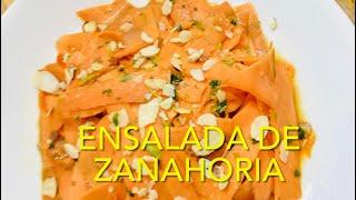 RECETA DE ENSALADA DE ZANAHORIA