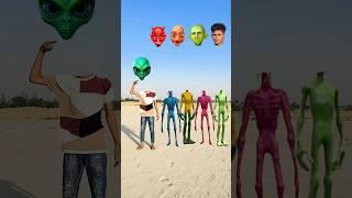 green red, purple & black alien vs Me correct headmatching new game magical video | #viral #vfx