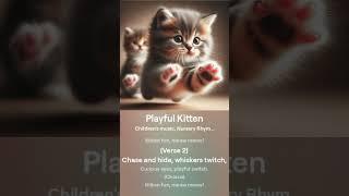 Playful Kitten Ver 2 #music #kitten #baby #kidssong #childrenmusic