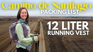 Women's Camino de Santiago Ultralight Packing List: 12 L Running Vest