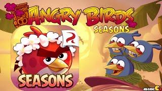 Angry Birds Seasons: Tropigal Paradise Walkthrough Level 1-5 ALL Levels 3 Stars!