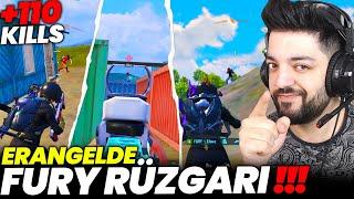 +110 KILLS !! ERANGELDE FURY RÜZGARI - 2 MAÇTA 2 REKOR PUBG Mobile