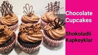 Chocolate Cupcakes | Shokoladli Kapkeyk | Ganaj va Krem I Капкейк. Ганаш. Шоколадный крем.