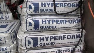 Quadex Hyperform - Rapid Setting Compression Strength - 28 day 7,000 PSI