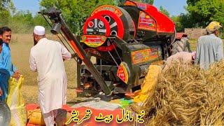 Our new model wheat thresher | wheat harvesting season 2024