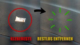 This is how you get rid of the adhesive residue on the dashboard!